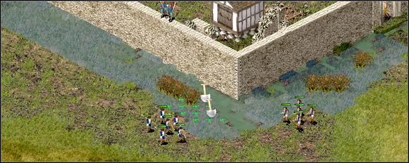 Po pierwszym ataku rozpocznij naprawianie i poszerzanie (szczególnie z przodu, bo tu padną mury) fosy, oraz napraw palisadę. - Misja IX - Ostatnia walka Szczura | Kampania i misje dodatkowe w Twierdza - Twierdza - poradnik do gry