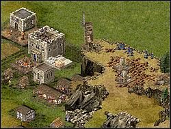 Gra na starcie nie przydziela Ci żadnego wojska, ale budując zbrojownie dostajesz gratisowe bronie - Misja XI - Pierwsza krew | Kampania i misje dodatkowe w Twierdza - Twierdza - poradnik do gry