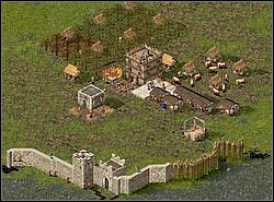 Na początku postaw z pięć sadów, w bardzo krótkim czasie dostaniesz z nich olbrzymie ilości jedzenia, którego nadwyżki będziesz mógł sprzedawać - Misja XVI - Odwrót z bronią w ręku | Kampania i misje dodatkowe w Twierdza - Twierdza - poradnik do gry