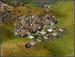 Teraz gdy masz już unormowaną sytuacje z wojskiem i wrogiem możesz rozpocząć pozyskiwanie potrzebnego do ukończenia tej misji kamienia - Misja XVI - Odwrót z bronią w ręku | Kampania i misje dodatkowe w Twierdza - Twierdza - poradnik do gry