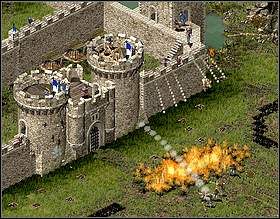 Pierwszy atak choć w porównaniu do następnych słaby będzie na tyle skuteczny, że zniszczy Ci pierwsze mury - Misja XX - Lament i zgrzytanie zębów | Kampania i misje dodatkowe w Twierdza - Twierdza - poradnik do gry