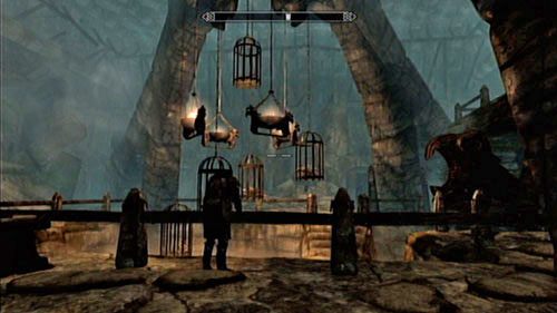 Uruchom przełącznik przy kracie i wejdź do kolejnej jaskini - Find the source of Miraaks power [Znajdź źródło mocy Miraaka] | Świątynia Miraaka - The Elder Scrolls V: Skyrim - Dragonborn - poradnik do gry