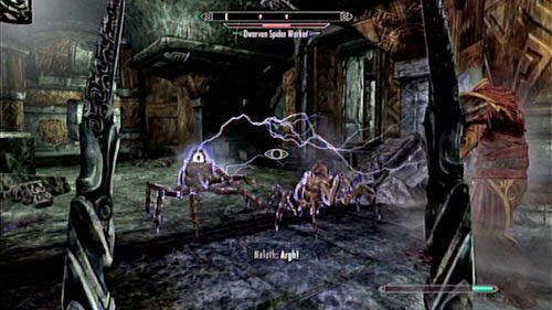 Przejdź na drugi koniec sali i otwórz drzwi - Restore the steam supply to the Dwemer reading room [Przywróć zasilanie parowe do dwemerskiej czytelni] | Ścieżka mądrości - The Elder Scrolls V: Skyrim - Dragonborn - poradnik do gry
