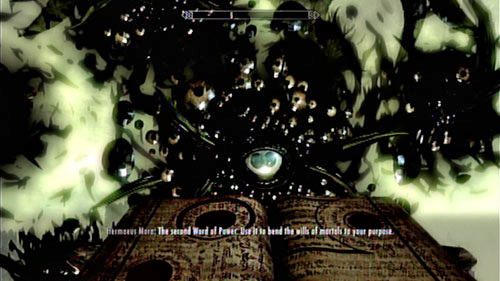 Niezależnie od Twoich wyborów w czasie rozmowy z deadrycznym bóstwem, i tak poznasz drugie słowo z Krzyku Bend Will (Ugięcie woli) - Learn the hidden knowledge of Epistolary Arumen [Poznaj ukrytą wiedzę zawartą w Espistolary Arumen] | Ogrodnik ludzkości - The Elder Scrolls V: Skyrim - Dragonborn - poradnik do gry