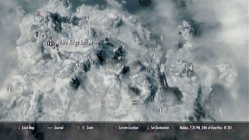 Aby dotrzeć do tej księgi (i aktywować zadanie), należy zagłębić się do katakumb White Ridge Barrow na dalekiej północy Solstheim (po drodze trzeba przebić się przez Moesring Pass - Przejście Moesringa) - Black Book - Sallow Regent [Czarna Księga - Spaczony regent] | Czarne Księgi - The Elder Scrolls V: Skyrim - Dragonborn - poradnik do gry