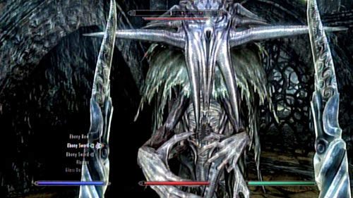 Kiedy przejdziesz przez księgę, natychmiast zaatakuje Cię Seeker - Black Book - The Hidden Twilight [Czarna Księga - Ukryty Zmierzch] | Czarne Księgi - The Elder Scrolls V: Skyrim - Dragonborn - poradnik do gry