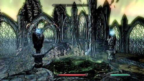 Gdy potwór polegnie, podejdź do przełącznika po prawej i uruchom go - The Final Descent [Ostateczne zejście] | Wątki poboczne - Raven Rock - The Elder Scrolls V: Skyrim - Dragonborn - poradnik do gry
