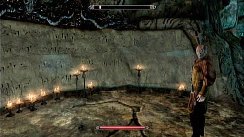 Kiedy pokonasz Vahloka, podejdź do ściany z ostatnim Słowem Mocy Battle Fury (Szał bojowy) - Lost Legacy [Zaginione dziedzictwo] | Wątki poboczne - Wioska Skaalów - The Elder Scrolls V: Skyrim - Dragonborn - poradnik do gry