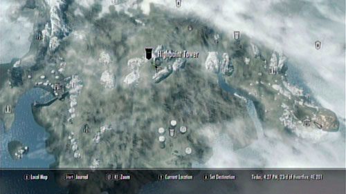 Nieumarła dziewczyna ukrywa się w wieży Highpoint Tower - w połowie drogi pomiędzy Raven Rock a Ashfallow Citadel - Old Friends [Starzy przyjaciele] | Wątki poboczne - Tel Mithryn - The Elder Scrolls V: Skyrim - Dragonborn - poradnik do gry