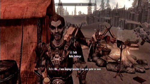 Spotkaj się z Ralisem w obozie przy Kolbjorn Barrow - Wątki poboczne - Kolbjorn Barrow - Unearthed [Wykop] | Wątki poboczne - Inne - The Elder Scrolls V: Skyrim - Dragonborn - poradnik do gry