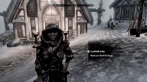 To zadanie aktywujesz poprzez rozmowę z Edlą w wiosce Skaalów - Convince Nikulas to stay in Skaal Vilage [Przekonaj Nikulasa, by został w wiosce Skaalów] | Pozostałe zadania - The Elder Scrolls V: Skyrim - Dragonborn - poradnik do gry