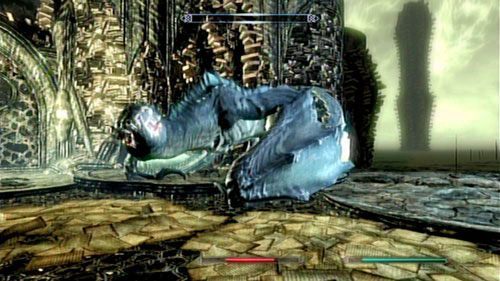 Gra pozwoli ci w ramach tego samego questu przetestować działanie Krzyku Ugięcie Woli do oswojenia smoka Sahrotaara oraz do odbycia podróży na jego grzbiecie - The Elder Scrolls V: Skyrim - Dragonborn - poradnik do gry