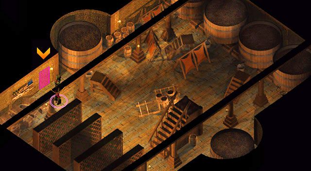 Przejście do ruin ukryte jest w piwnicy winiarni [1] - Ruiny Firewine | Rozdział 3 - zadania poboczne | Solucja Baldurs Gate - Baldurs Gate: Enhanced Edition - poradnik do gry