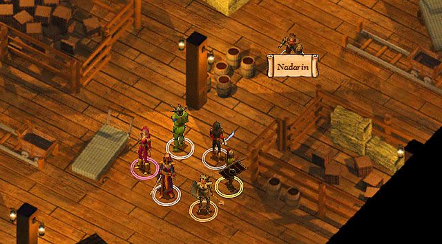 Wejdź do magazynu Nadarina w punkcie [5] i porozmawiaj z właścicielem - Bazyliszek na wolności; Wieszcz Gaxir | Rozdział 5 - zadania poboczne - Baldurs Gate: Enhanced Edition - poradnik do gry