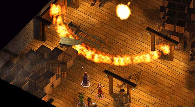 Wejdź do magazynu w punkcie [5], gdzie od razu zaczepi Cię pracownik i ostrzeże przed potworem - Bazyliszek na wolności; Wieszcz Gaxir | Rozdział 5 - zadania poboczne - Baldurs Gate: Enhanced Edition - poradnik do gry