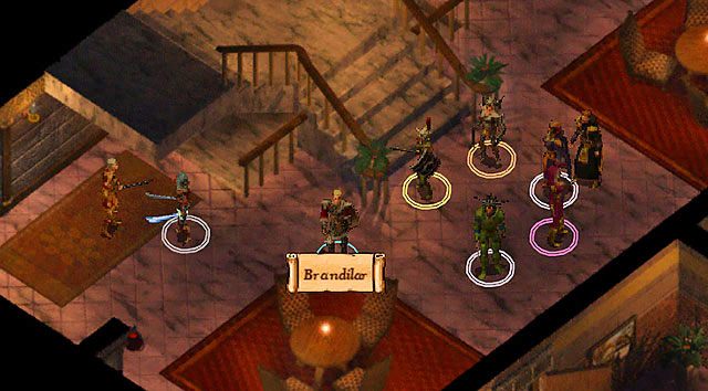 Wejdź na pierwsze piętro i porozmawiaj ponownie z Aldethem, który skieruje Cię do człowieka, któremu ufa - Brandilara - Dochodzenie w siedzibie Ligi Kupieckiej | Rozdział 5 - zadania poboczne - Baldurs Gate: Enhanced Edition - poradnik do gry