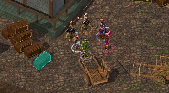 Rękawice znajdziesz w jednej ze skrzyń obok Domu Królowej Wód [6] (skrzynia zaznaczona na mapie czerwonym x) - Rękawice Noralee; Kotek Petrine | Rozdział 5 - zadania poboczne | Baldurs Gate - Baldurs Gate: Enhanced Edition - poradnik do gry