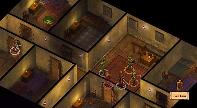 Przeszukaj pierwsze piętro gospody, gdzie znajdziesz galaretę - Przyjaciel Quinna; Szlamy i szluzy | Rozdział 5 - zadania poboczne Baldurs Gate - Baldurs Gate: Enhanced Edition - poradnik do gry