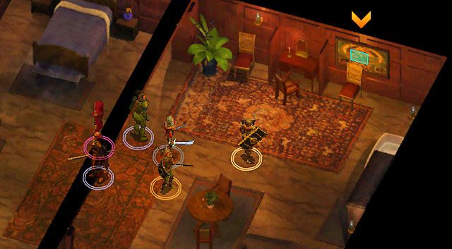 Wejdź do gospody Hełm i Płaszcz [1] niedaleko domu Degrodela - Hełm / Płaszcz Baldurana | Rozdział 5 - zadania poboczne | Solucja Baldurs Gate - Baldurs Gate: Enhanced Edition - poradnik do gry