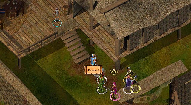 Pod domem będzie już na Ciebie czekał Dradeel, który będzie miał więcej informacji na temat Keishas - Tajemnicza Wyspa (2) | Opowieści z Wybrzeża Mieczy | Solucja Baldurs Gate - Baldurs Gate: Enhanced Edition - poradnik do gry