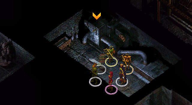 Przejdź do maszynowni [5] i klikając zaznaczoną dźwignię wyłącz pułapkę w poprzednim pomieszczeniu, do którego musisz wrócić - Wieża Durlaga- Labirynt Durlaga (poziom 2-4), Broda Ulgotha | Opowieści z Wybrzeża Mieczy - Baldurs Gate: Enhanced Edition - poradnik do gry