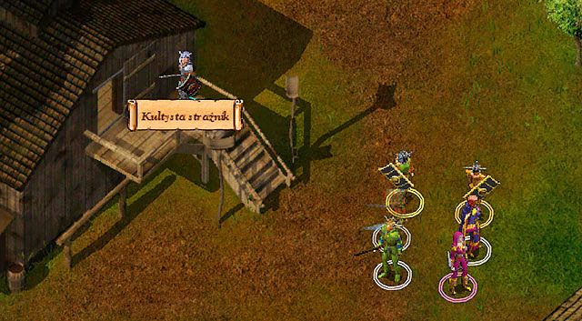 Jeden z kultystów swoi na straży magazynu - Sztylet dla Hurgana | Opowieści z Wybrzeża Mieczy | Solucja Baldurs Gate - Baldurs Gate: Enhanced Edition - poradnik do gry