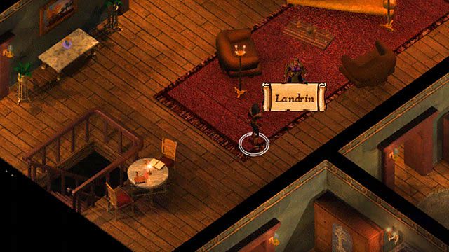 Krasnoludka Landrin przebywa na drugim piętrze gospody - Landrin i pająki | Rozdział 1 - zadania poboczne | Solucja Baldurs Gate - Baldurs Gate: Enhanced Edition - poradnik do gry
