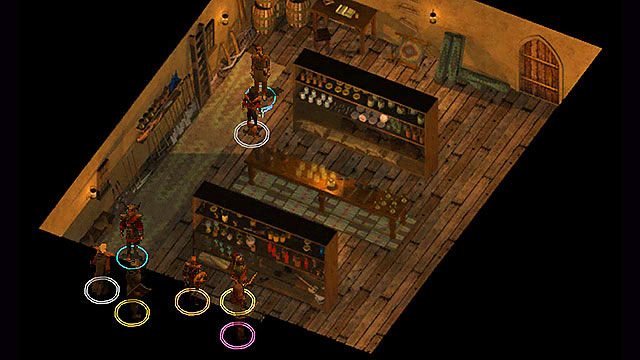 Tuż obok karczmy znajduje się sklep [2], w którym w przyszłości będziesz mógł sprzedawać wilcze skóry - Rozmowa z burmistrzem Nashkel | Rozdział 2 - zadania główne - Baldurs Gate: Enhanced Edition - poradnik do gry