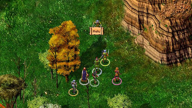 Niedaleko od miejsca, w którym rozpoczniesz zwiedzanie tej lokacji spotkasz Hafiza [A] - Samuel i Lena | Rozdział 2 - zadania poboczne | Solucja Baldurs Gate - Baldurs Gate: Enhanced Edition - poradnik do gry