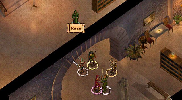 Wejdź do wewnętrznej twierdzy [2], gdzie u progu przywita Cię Karan - Śledztwo Candlekeep | Rozdział 6 - zadania główne | Solucja Baldurs Gate - Baldurs Gate: Enhanced Edition - poradnik do gry