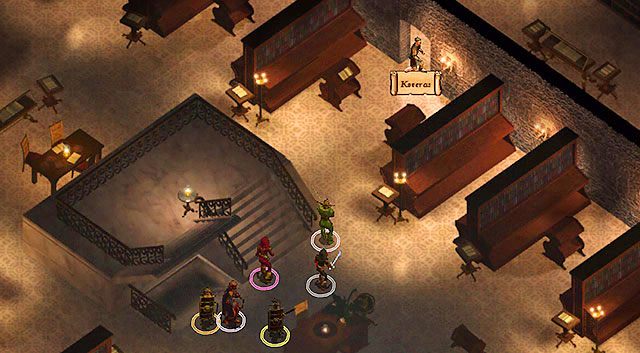 Na pierwszym piętrze zagadnie do Ciebie Koveras, który będzie chciał przekazać w twoje ręce magiczny pierścień, który podobno przechowywał dla Ciebie w imieniu Goriona - Śledztwo Candlekeep | Rozdział 6 - zadania główne | Solucja Baldurs Gate - Baldurs Gate: Enhanced Edition - poradnik do gry