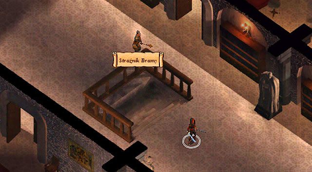 Jeśli wybierzesz drogę pokojową i nie zabijesz Rieltara, zostaniesz pojmany dopiero na ostatnim piętrze, przez Strażnika Bramy - Śledztwo Candlekeep | Rozdział 6 - zadania główne | Solucja Baldurs Gate - Baldurs Gate: Enhanced Edition - poradnik do gry