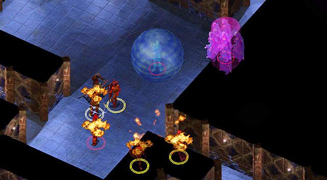 W punktach A, B, C i D trafisz na mieszkańców podziemi, którzy tak jak Ty, znaleźli się tutaj wbrew swojej woli - Płaszcz Shandalara | Opowieści z Wybrzeża Mieczy | Solucja Baldurs Gate - Baldurs Gate: Enhanced Edition - poradnik do gry