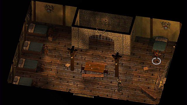 Miecz Hulla znajdziesz w koszarach [9], w skrzyni przy łóżku, pod prawą ścianą - Prolog - zadania poboczne | Prolog Baldurs Gate - Baldurs Gate: Enhanced Edition - poradnik do gry
