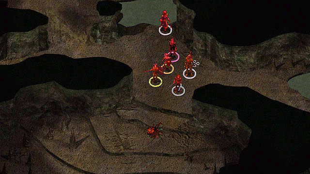 Na tym poziomie kopalni nie ma już niczego godnego uwagi, poza spotkaniem z Ogromnym pająkiem w jednej z komór [4] - Wizyta w kopalni Nashkel - Kopalnie Nashkel | Rozdział 2 - zadania główne - Baldurs Gate: Enhanced Edition - poradnik do gry