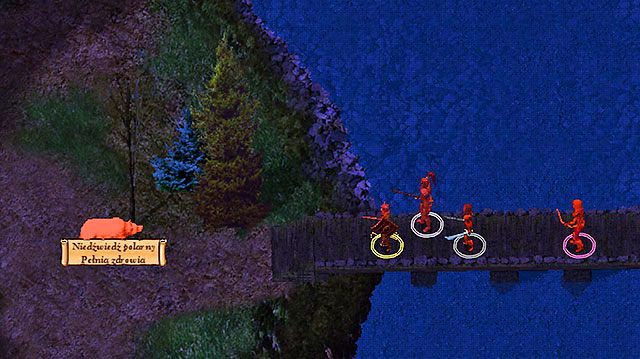 Po drugiej stronie mostu spotkasz rzeczonego niedźwiedzia - Hordy Gibberlingów; Jared i niedźwiedź | Rozdział 2 - zadania poboczne - Baldurs Gate: Enhanced Edition - poradnik do gry