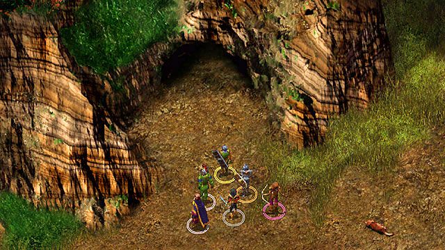 Na koniec możesz odwiedzić pobliską jaskinię, w której znajdziesz wielkiego wilka do zabicia oraz skrzynię - Kotek Drienne | Rozdział 2 - zadania poboczne | Solucja Baldurs Gate - Baldurs Gate: Enhanced Edition - poradnik do gry