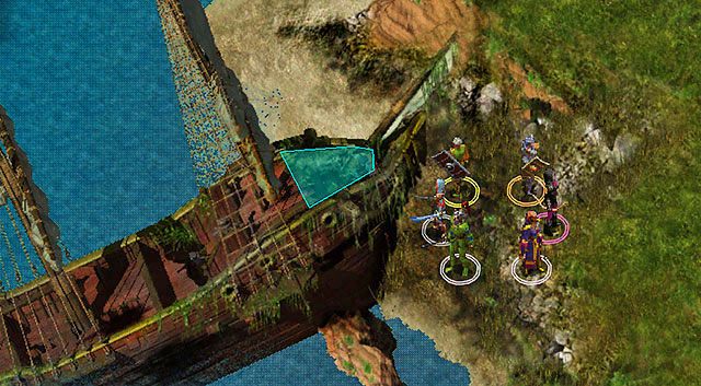 Wrak [1] znajduje się zaledwie kilka kroków na zachód (aż dziwne, że Arcand miał trudności z dotarciem tutaj) - Arcand Szalony | Rozdział 3 - zadania poboczne | Solucja Baldurs Gate - Baldurs Gate: Enhanced Edition - poradnik do gry