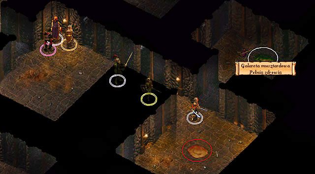 Po zejściu do podziemii, udaj się na prawo, do punktu [2], w którym zaatakują Cię dwie galarety: ogłuszająca i musztardowa - Duch Ulcastera | Rozdział 3 - zadania poboczne | Solucja Baldurs Gate - Baldurs Gate: Enhanced Edition - poradnik do gry
