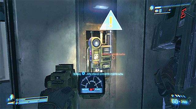 W zależności od tego gdzie aktualnie się znajdujesz musisz po raz drugi udać się do kostnicy (jest ona na prawo od korytarza z nieaktywnymi wieżyczkami) lub podejść jedynie do ostatniego z uaktywnionych czujników - Włącz ponownie czujnik w kostnicy | Misja 4 - Pogrzebane nadzieje Hadleys Hope - Aliens: Colonial Marines - poradnik do gry