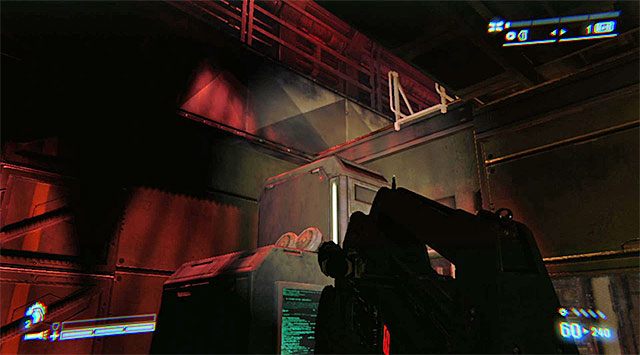 Po przejściu przez szyb wentylacyjny znajdziesz się w niewielkim pomieszczeniu - Zajdź wieżyczki z flanki i wyłącz je | Misja 6 - Dla Belli - Aliens: Colonial Marines - poradnik do gry