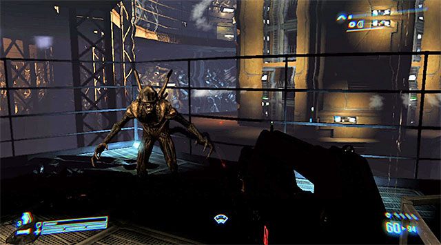 Zatrzymaj się po dotarciu do zamkniętych drzwi - Dostań się do ładowni i pomóż ewakuować rannych | Misja 1 - SOS - Aliens: Colonial Marines - poradnik do gry