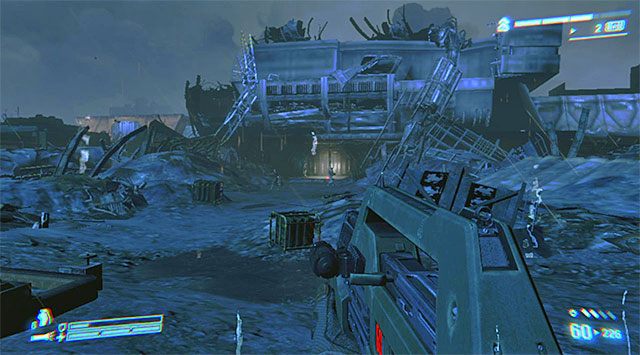 Kontynuuj eksplorację powierzchni planety, dzięki czemu dotrzesz po kilku chwilach do tytułowej kolonii - Odnajdź Hadleys Hope | Misja 4 - Pogrzebane nadzieje Hadleys Hope - Aliens: Colonial Marines - poradnik do gry