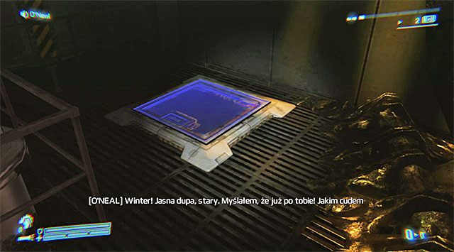 Nie możesz pozostać zbyt długo w miejscu, w którym zostałeś uwięziony w kokonie, bo odpowiedzialny za ten stan rzeczy przerośnięty ksenomorf wkrótce tu powróci i nie miałbyś się jak przed nim obronić - Uciekaj | Misja 5 - Kruk | Aliens Colonial Marines - Aliens: Colonial Marines - poradnik do gry