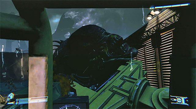 Za każdym razem gdy udało ci się ogłuszyć przerośniętego ksenomorfa staraj się go chwytać prawym ramieniem ładownika - Użyj ładownika, by pokonać ksenomorfa | Misja 5 - Kruk - Aliens: Colonial Marines - poradnik do gry