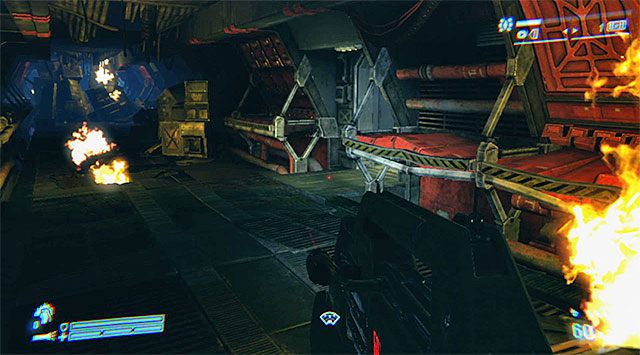 Powróć do rozwidlenia i wybierz niezbadany jeszcze główny korytarz, podążając śladami ONeala - Dotrzyj do bazy i uratuj ocalałych marines | Misja 9 - Nadzieje w Hadleys Hope - Aliens: Colonial Marines - poradnik do gry