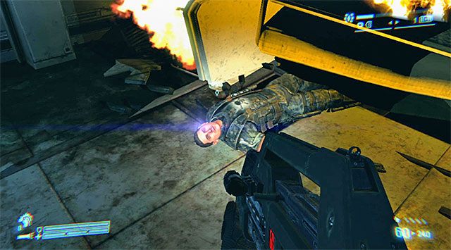 Do uratowania jest trzech marines i do lokalizowania ich możesz używać wykrywacza ruchu - Dotrzyj do bazy i uratuj ocalałych marines | Misja 9 - Nadzieje w Hadleys Hope - Aliens: Colonial Marines - poradnik do gry