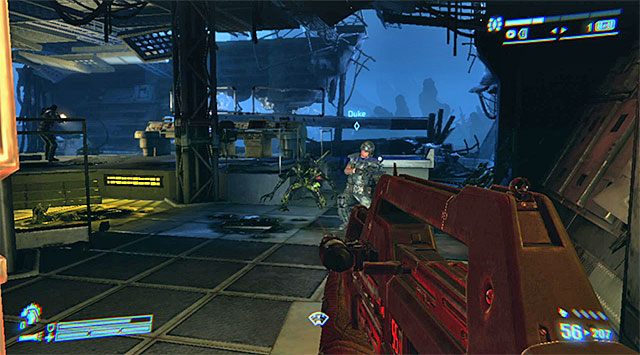 Ostatni trzeci marine stacza walki w głównym centrum dowodzenia, w którym w jednej z poprzednich misji broniłeś się już przed ksenomorfami - Dotrzyj do bazy i uratuj ocalałych marines | Misja 9 - Nadzieje w Hadleys Hope - Aliens: Colonial Marines - poradnik do gry