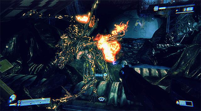 Zachowaj czujność, bo oprócz facehuggerów wkrótce wpadniesz też na dorosłe ksenomorfy - Dotrzyj do statku i nie daj mu wystartować | Misja 10 - Wrak odzyskany - Aliens: Colonial Marines - poradnik do gry