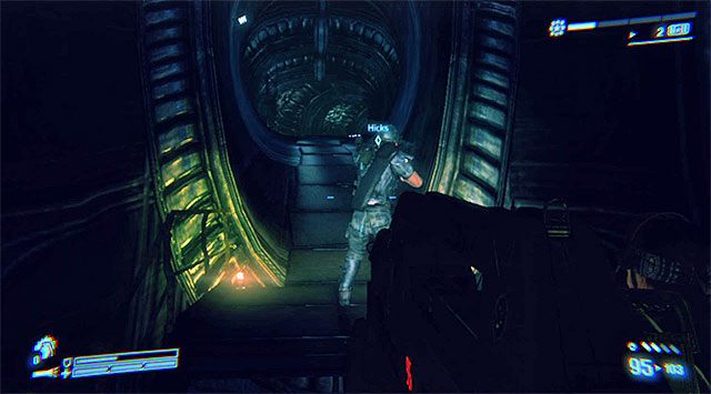 Powróć do mijanej wcześniej windy - Dotrzyj do statku i nie daj mu wystartować (2) | Misja 10 - Wrak odzyskany - Aliens: Colonial Marines - poradnik do gry